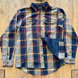 Mens plaid flannel Orvis shirt